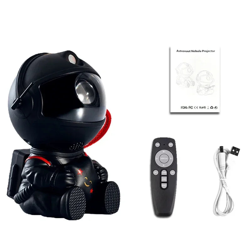 Astronaut Galaxy Star Projector – 8-Mode Starry Night Ceiling Lamp with Remote