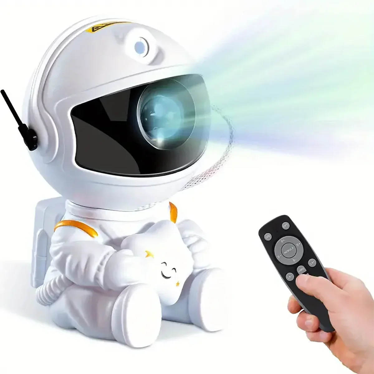 Astronaut Galaxy Star Projector – 8-Mode Starry Night Ceiling Lamp with Remote